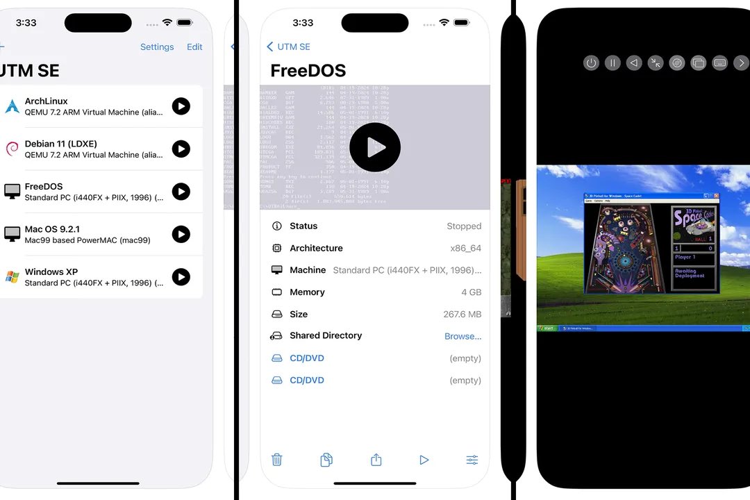 TellyGames's tweet photo. شركة Apple تعلن رسمياً عن توفر محاكي UTM SE لتشغيل ألعاب PC على أجهزة أيفون .
الآن أصبح بإمكانك تشغيل ألعاب PC القديمة التي تعمل على أنظمة تشغيل Windows و Mac OS 9 و Linux .
#UTMSE
#Apple
#iPhone https://t.co/JWfdB0HxL0