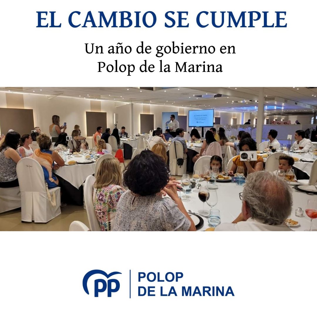 pp_polop's tweet photo. EL CAMBIO SE CUMPLE, un año de gobierno en Polop de la Marina 🤝

✅ Ayer hicimos balance en el Restaurante Molí de Xirles del primer año de gobierno en Polop de la Marina acompañando a los jóvenes de @NNGGAlicantePrv #ElCAMBIOsecumple

#ActivandoPolop #Polop https://t.co/gwh3iUylGD
