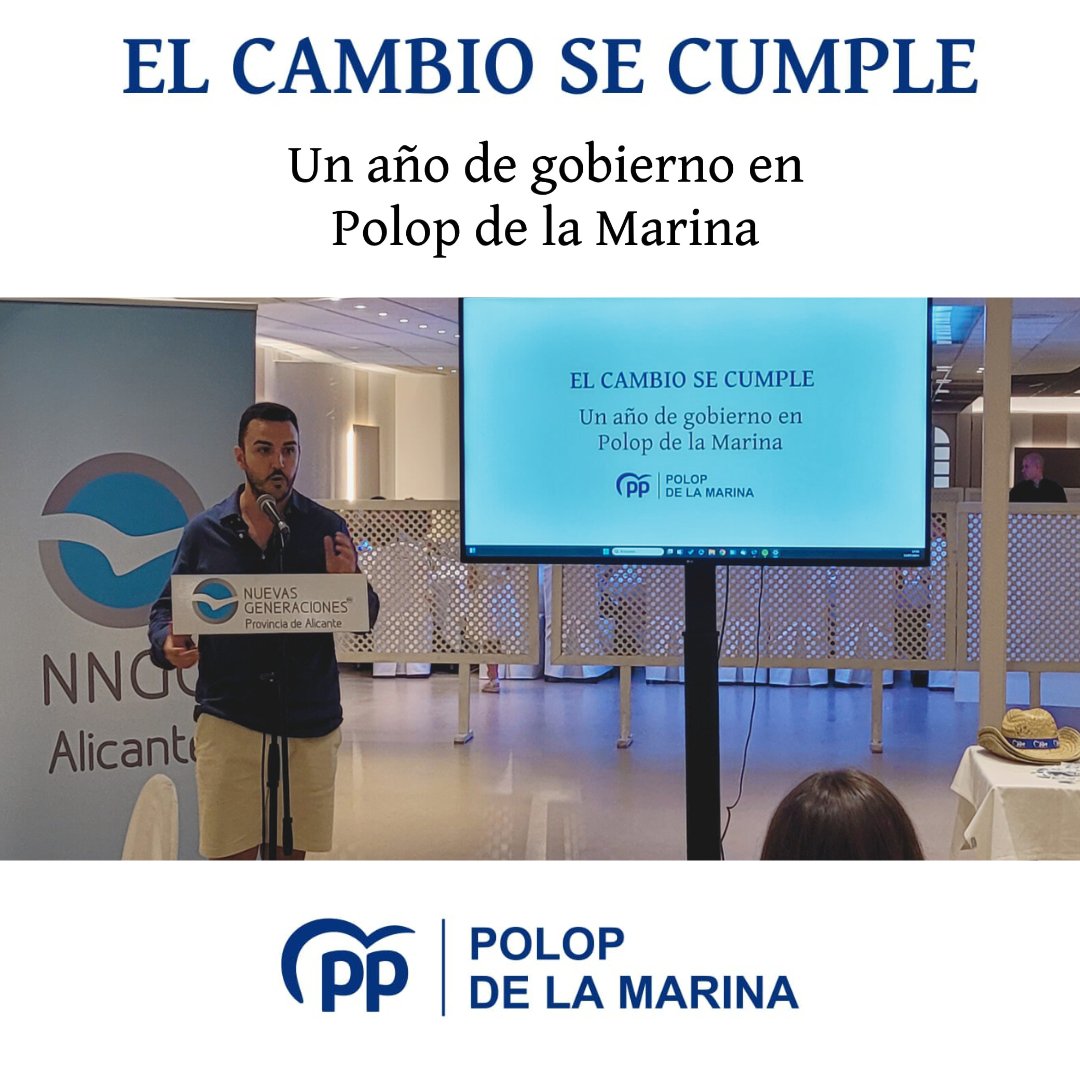 pp_polop's tweet photo. EL CAMBIO SE CUMPLE, un año de gobierno en Polop de la Marina 🤝

✅ Ayer hicimos balance en el Restaurante Molí de Xirles del primer año de gobierno en Polop de la Marina acompañando a los jóvenes de @NNGGAlicantePrv #ElCAMBIOsecumple

#ActivandoPolop #Polop https://t.co/gwh3iUylGD