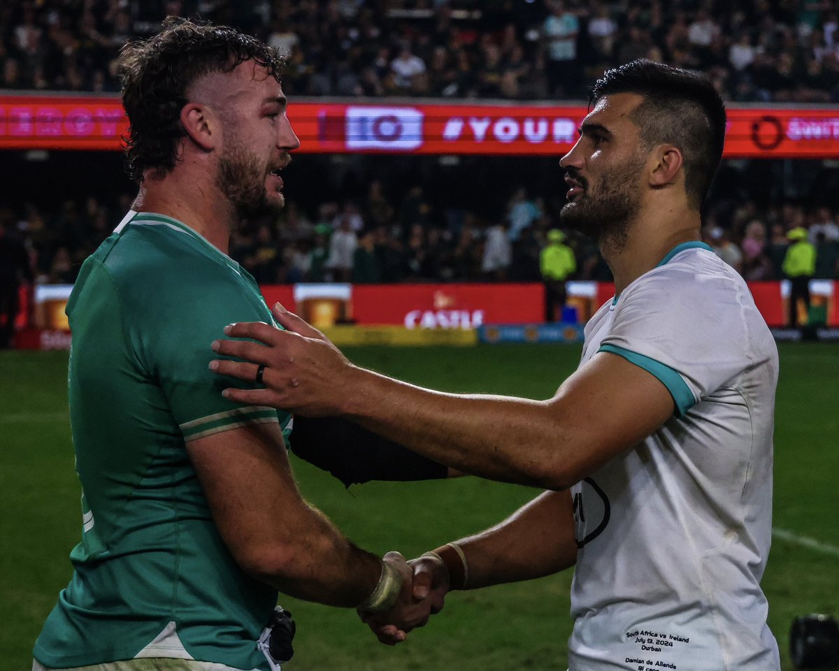 Springboks's tweet photo. Thank you so much for all the support in Durban yesterday 🧬🇿🇦

We appreciate it 🙏

#Springboks
#ForeverGreenForeverGold https://t.co/qFPECkSTaA