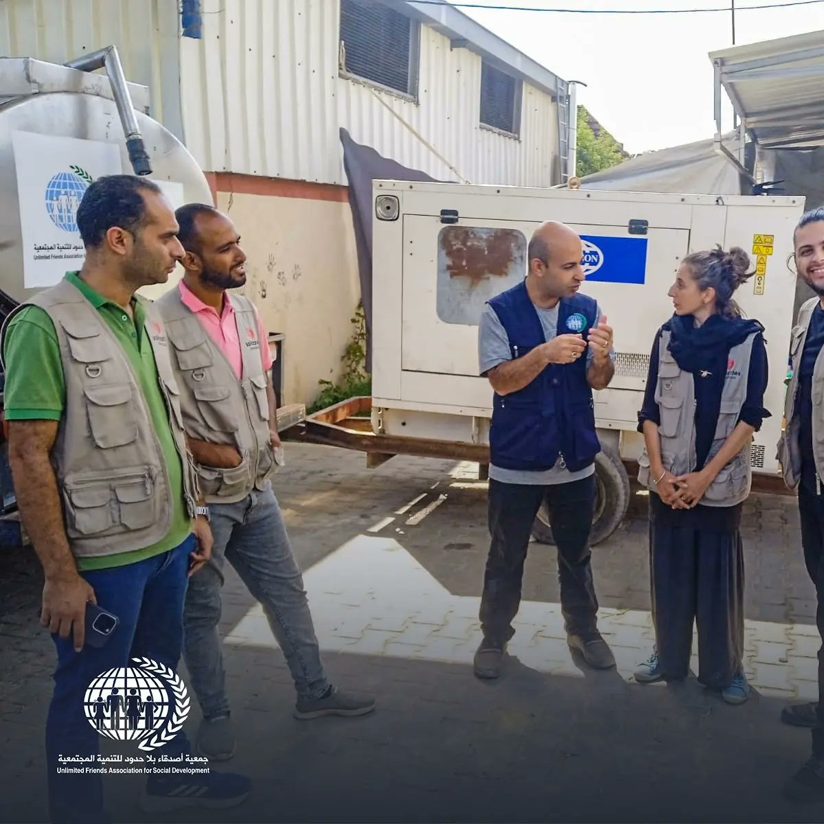 قامت جمعية أصدقاء بلا حدود بإعادة افتتاح محطة الحياة بتمويل من وزارة الشؤون الأوروبية والخارجية الفرنسية ضمن مشروع الاستجابة المنقذة للحياة في مجال المياه والصرف الصحي والنظافة الصحية للسكان المتضررين من النزاع في قطاع غزة، محافظة الوسطى.