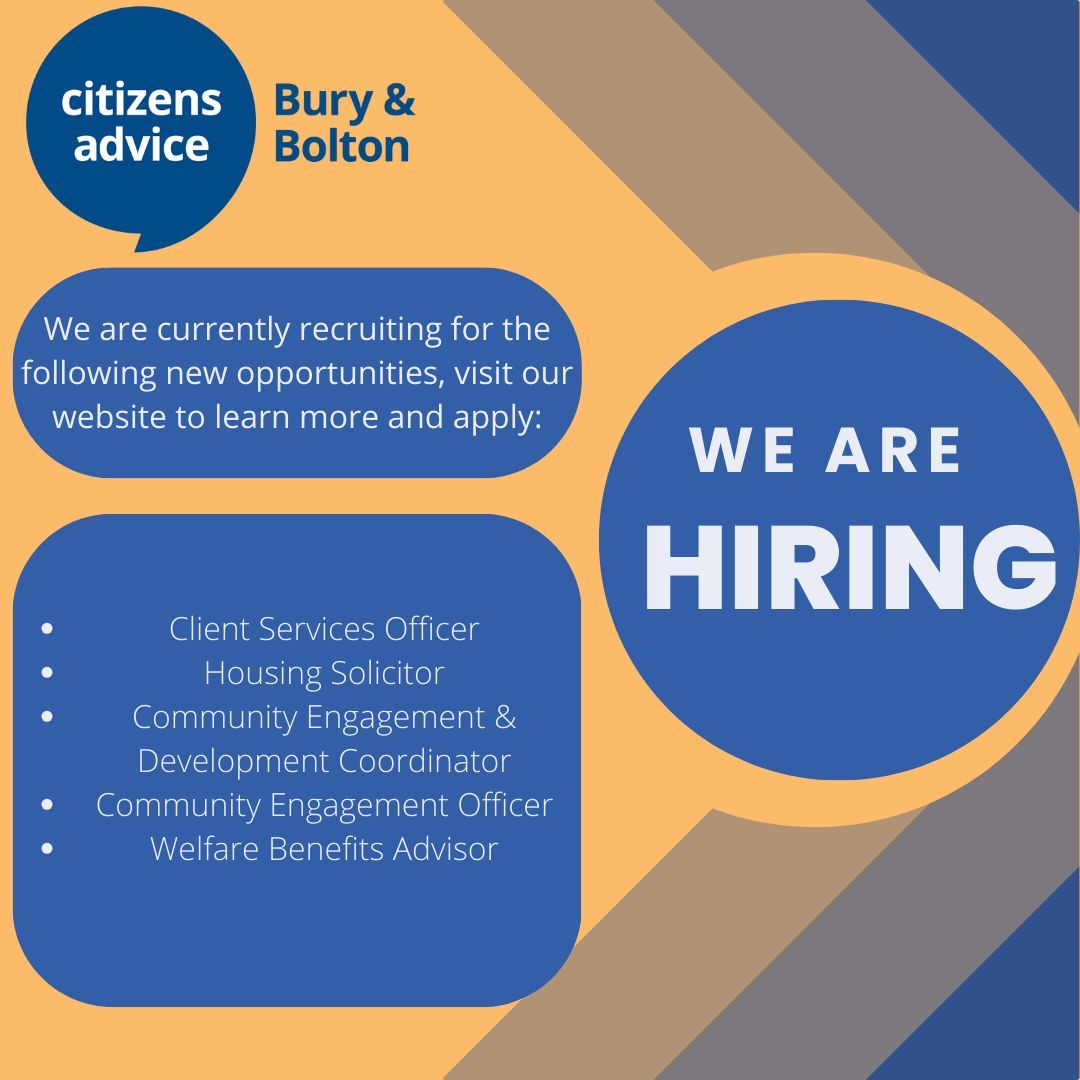 We're hiring! We're recruiting for multiple new opportunities across our organisation. Find out more and apply⤵️ 
buff.ly/3PHOtFQ