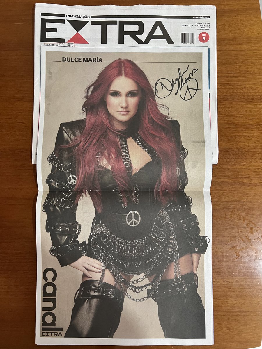 o ano é 2024 e <a href="/DulceMaria/">Dulce Maria</a> tá estampada num dos jornais mais tradicionais do RJ <a href="/jornalextra/">Jornal Extra</a> <a href="/ARIPRENSA_/">Ariprensa Oficial</a> 🔥💖