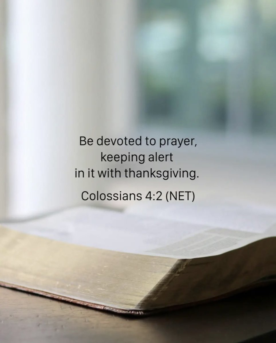 ArchKennedy's tweet photo. Verses 2–6 describe how Christians should speak. 

Paul urges constant, loyal prayer, intended as an ongoing dialogue with the Lord (1 Thessalonians 5:17). 

Prayer should be watchful and purposeful, like a guard at a gate, not careless or casual. 

Additionally, prayer should be thankful, aligning our will with God's and fostering gratitude (Colossians 2:7, 1:3). ✝️