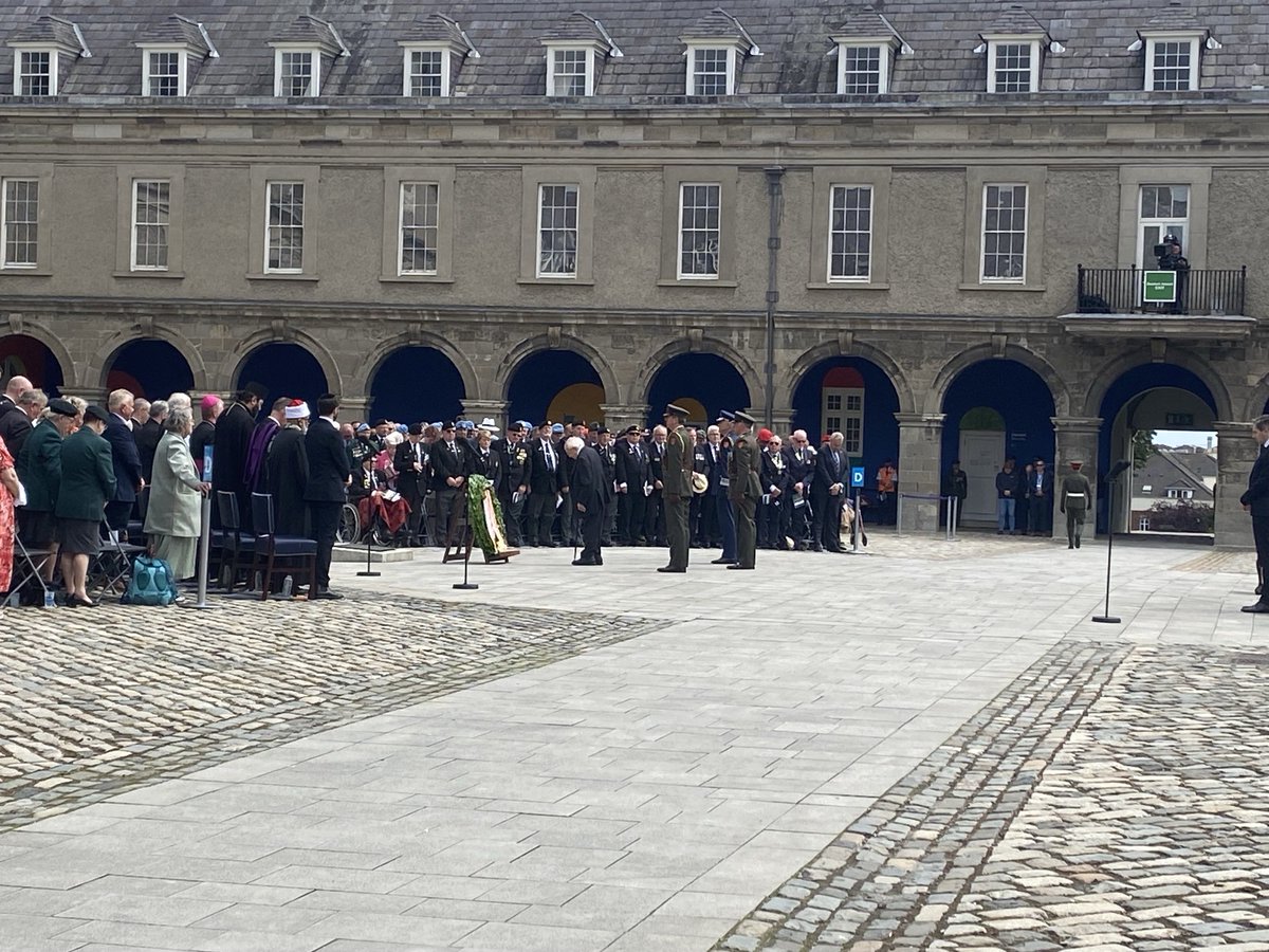 Laura Fletcher (@fletchl) on Twitter photo An interfaith ceremony to mark annual National Day of Commemoration for the Irish men and women who died in past wars or serving with UN held at <a href="/rhkopw/">Royal Hospital Kilmainham</a> <a href="/IMMAIreland/">IMMA</a> attended by <a href="/PresidentIRL/">President of Ireland</a> and the Taoiseach <a href="/SimonHarrisTD/">Simon Harris TD</a> and families of those lost An interfaith ceremony to mark annual National Day of Commemoration for the Irish men and women who died in past wars or serving with UN held at <a href="/rhkopw/">Royal Hospital Kilmainham</a> <a href="/IMMAIreland/">IMMA</a> attended by <a href="/PresidentIRL/">President of Ireland</a> and the Taoiseach <a href="/SimonHarrisTD/">Simon Harris TD</a> and families of those lost