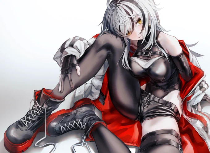 Skebで描かせて頂きました黒ぴち衣装 藪内ぱんださん
