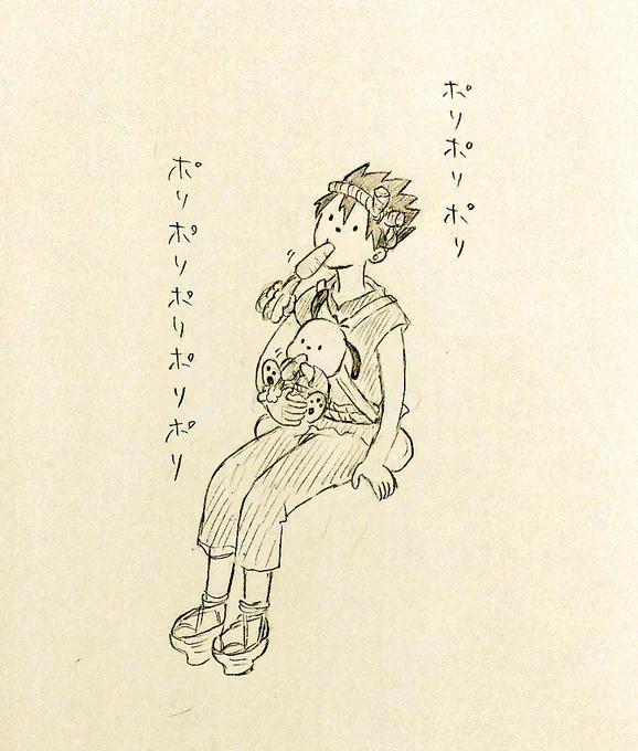 「うめぇな人参。」「ぽ。」撮影待機中。犬お口どこですかおやせか #dcst 