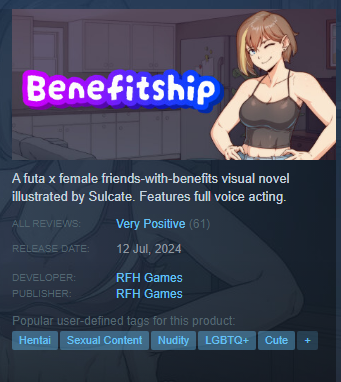 benefitshipgame's tweet photo. We got "Very Positive" reviews on Steam earlier today, and have sold a little over 7000 copies in the 48 hours since release!
We need to sell 12000 copies to break even, so we're well on our way.

If you haven't already, please leave a review! It helps us out immensely. https://t.co/dOACUBkWIJ