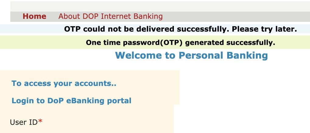 IPO's ebanking hasn't been able to send the OTP &amp; keeps giving the error "OTP could not be delivered successfully. Please try later." This has been the case for more than 2 weeks. <a href="/IndiaPostOffice/">India Post</a> <a href="/IPPBOnline/">India Post Payments Bank</a> can you please have this addressed at the earliest?