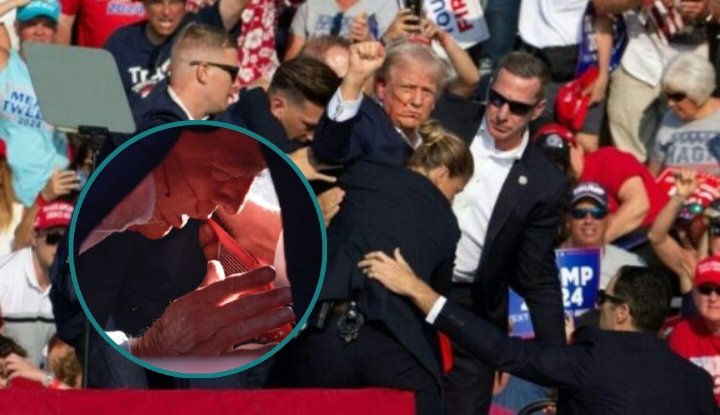 Goddie_Ke's tweet photo. Former United States Of America President Donald Trump survives 'Assassination Attempt

https://t.co/JwsepgbTQ6 https://t.co/GfMhx8OiTn
