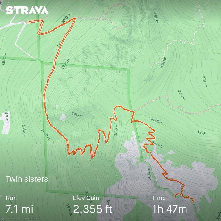 Twin Sisters as the sun came up! What a way to start a morning! #estespark