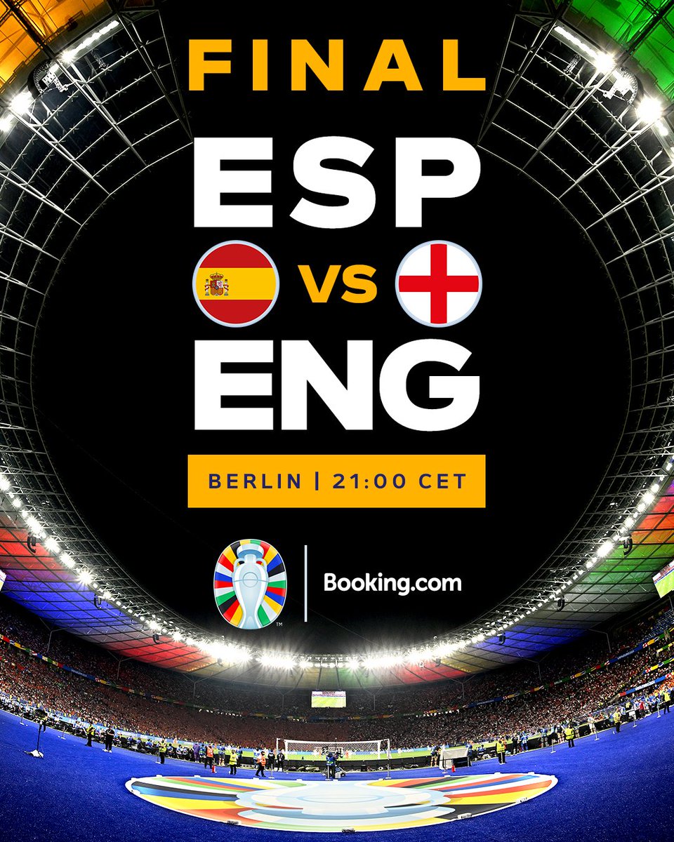 Today is FINALLY the day in less than 8 hours $ESP will play the #Euro2024 final against $ENG.

Spain is a strong favorite in what will be a historic game  

What do you think the score will be?

8uz7r3yQq8xnwBfWCoQGAftyYKgUz8wMQWod884nerf4