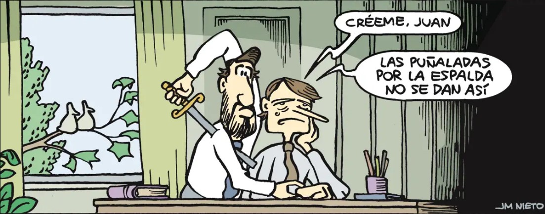 SieteSofi's tweet image. Disciplina #Vox por
@donTomasSerrano, @SansonHumor 
@HUMORJMNIETO y @BeVergara 
#Abascal #Pactos #PP 

➕La semana en el #humor de #prensa #cartoon #cartoons 
🆕2⃣👉vetustideces.blogspot.com/2024/07/la-sem…