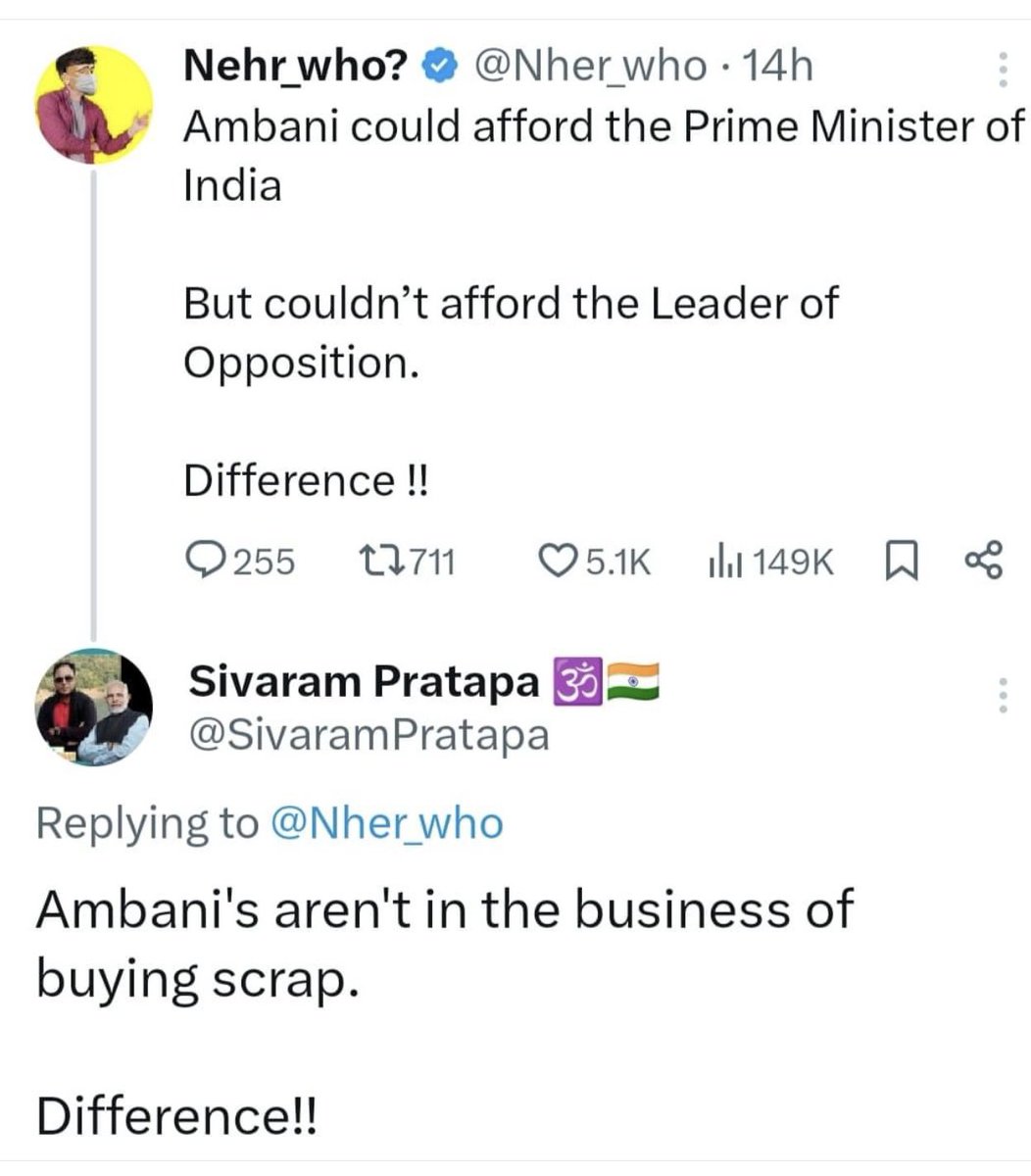 VlKAS_PR0NAM0's tweet photo. Gems of replies 😂 https://t.co/P5xKmXz2jV