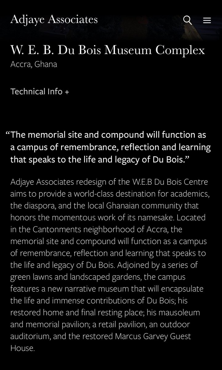 S_OkudzetoAblak's tweet photo. Our State Capture lenses continue to keenly monitor developments on the Akufo-Addo/Bawumia scungy agreement to hand over Ghana’s famed W.E.B. Du Bois Centre to a private foundation for 50 years. 

Latest intercepted documents unveil a great deal of confusion within government, and an alarming lack of due diligence. 

President Akufo-Addo has written to the privately owned W.E.B. Du Bois Museum Foundation to confirm his participation in a 27th August, 2024 sod cutting ceremony at the Du Bois Centre which will formally transfer our iconic Du Bois Centre to the President’s preferred SPV for 50 years. 

In confirming his participation for the sod cutting, President Akufo-Addo is not the least bothered that the W.E.B. Du Bois Museum Foundation has not met the Conditions Precedent under the infamous lopsided 50-year agreement? 

Whereas President Akufo-Addo is eager to finalize the 50-year hand over of the W.E.B. Du Bois Centre by hurriedly confirming his participation through a 6th May, 2024 letter signed by his secretary, Nana Bediatuo Asante, which was addressed to the Board Chair of the W.E.B. Du Bois Museum Foundation, Mr. Daniel Rose (copy attached); the President’s Ministry of Tourism, Arts and Culture is frantically sounding alarm bells. 

Chief Director of the Tourism Ministry, John Yao Agbeko wrote only last week (July 8, 2024) to the W.E.B. Du Bois Museum Foundation warning that if they do not show evidence of availability of funds amounting to US$13million in a Ghana account, evidence of funds to pay salaries of staff at the Du Bois Centre and a Performance Bond issued by an internationally recognized bank, the Ministry would not hand over the site to them (intercepted letter duly attached). 

So we now have a bizarre situation where the President has given full blessings to his latest State Capture scheme, promising to attend the launch, even though his own Ministry of Tourism, Arts and Culture is cautioning against proceeding with the 50-year transaction. 

27th August, 2024 promises to be an exceedingly eventful day. 

It is instructive to observe that the Ministry of Tourism’s July 8, 2024 letter demanding proof of funds raises fundamental questions about the nature of due diligence carried out before the agreement was signed last year. Fair to also ask, would this have been the outcome if this transaction was transparent, presented to Parliament and subjected to an open competitive procurement process? 

It has also emerged that President Akufo-Addo’s pet architect, David Adjaye, has predictably been selected as the ordained architect to redesign the Du Bois Centre as part of the 50-year takeover. 

Adjaye appears happy to list this project on his website as he confirms another insider-deal without competitive procurement.

The modus operandi is clearer now, if you want to be favored at the highest level under this Akufo-Addo/Bawumia regime, and be invited to the create, loot and share party, make sure you are ready to partner with David Adjaye. 

David Adjaye has been central in the sleazy US$450million Akufo-Addo’s Cathedral project, the dubiously inflated US$222.8million Bank of Ghana Headquarters project, Agenda 111 hospitals project, Marine Drive Project, Trade Fair project, W.E.B. Du Bois Centre 50-year takeover, and all the others. You can be sure of full iron-clad presidential support once you have David Adjaye in your corner. 

But the day of reckoning is fast approaching. 

In the meantime, I am looking forward to my parliamentary questioning of the Ministers who were asked to sign this rip-off, unpatriotic and anti-Pan-Africanist 50-year sweetheart agreement. 

I have absolutely no doubt that with our ever expanding Anti-State Capture Coalition, we shall surely defeat the canker of State Capture and rescue our beloved country. 

We would be victorious, again!

For God and Country. 

Ghana First 🇬🇭