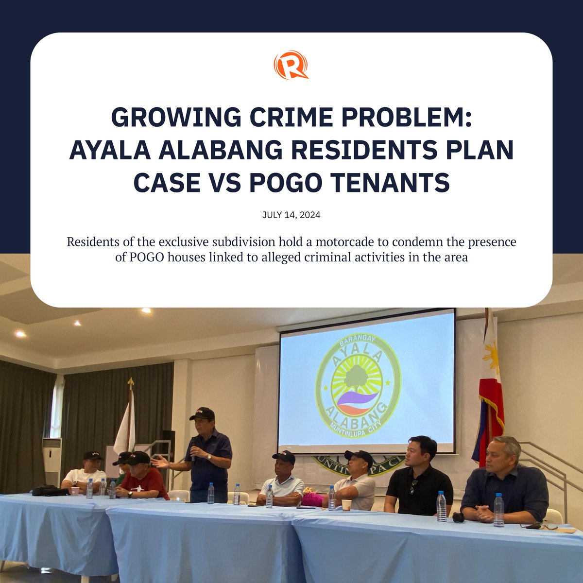 rapplerdotcom's tweet photo. Residents of upscale Ayala Alabang Village are building a case against neighbors, whom they suspect are connected to Philippine offshore gaming operators, with the landlords as possible respondents. https://t.co/Z4Ftcy9ELK https://t.co/K37WVSIv3R