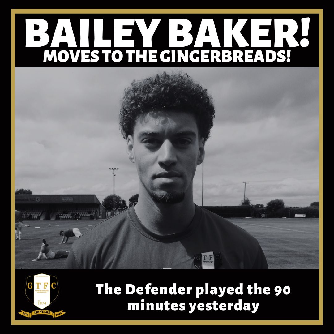 𝘽𝘼𝙆𝙀𝙍 𝘼𝘿𝘿𝙀𝘿 𝙏𝙊 𝘿𝙀𝙁𝙀𝙉𝘾𝙀

#thegingerbreads have signed Defender Bailey Baker from Stocksbridge Park Steels.

Read about the new man, who played yesterday, on granthamtownfc.com