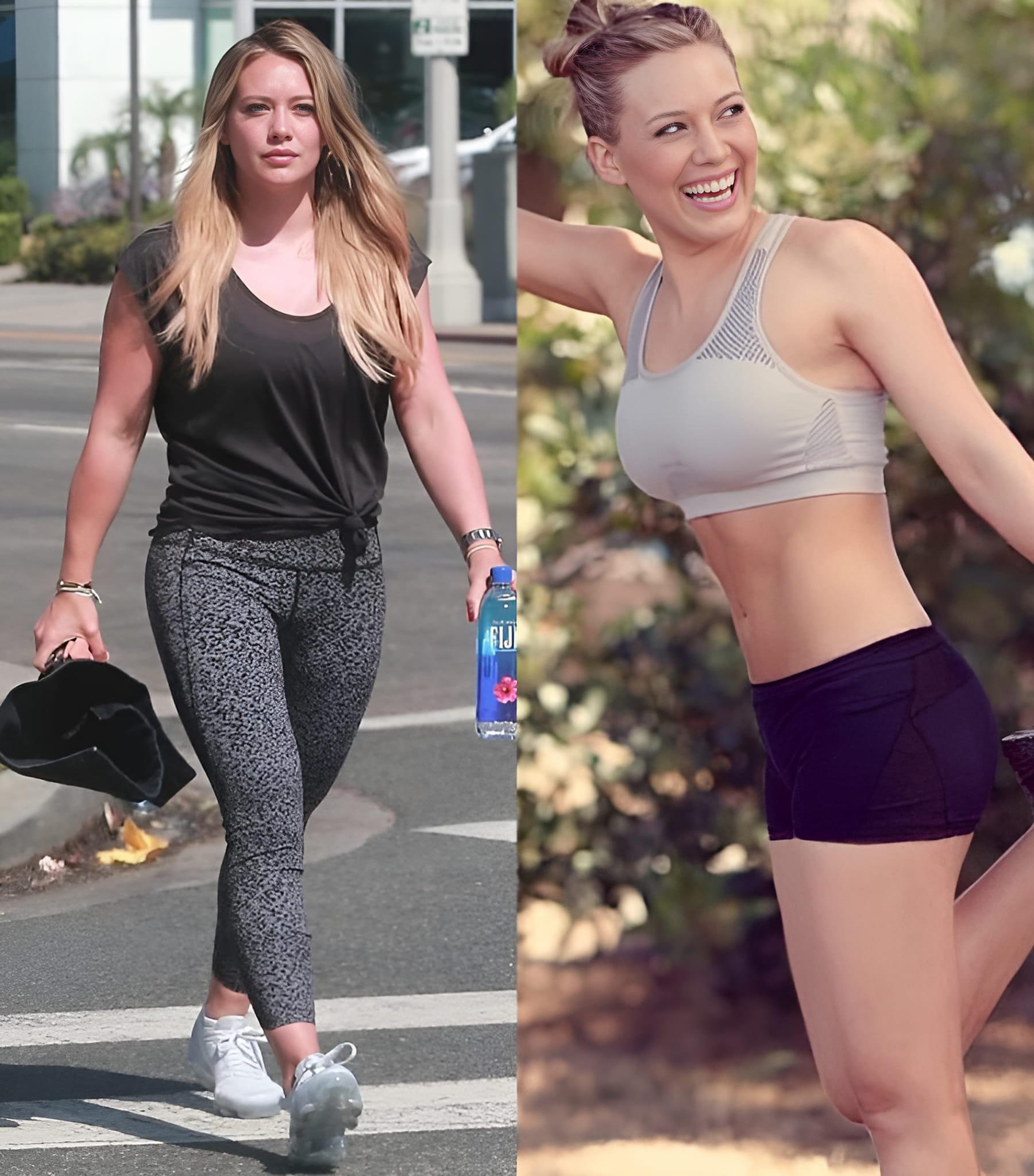 Hilary Duff yoga  / X
