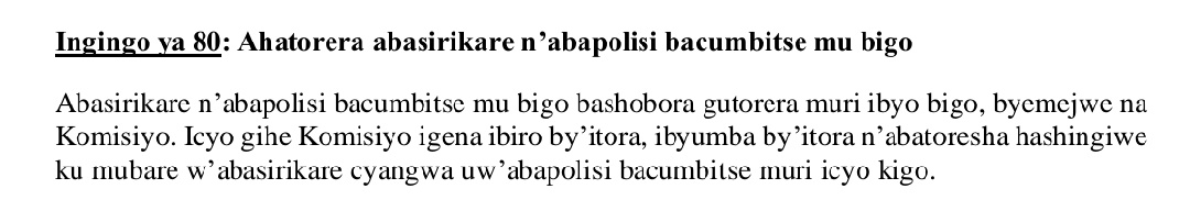 TalkLawRw's tweet photo. @byukavuba Amabwiriza agira ati:

"#Abasirikare n’#abapolisi bacumbitse mu bigo bashobora gutorera muri ibyo bigo, byemejwe na Komisiyo. Icyo gihe Komisiyo igena ibiro by’itora, ibyumba by’itora n’abatoresha hashingiwe ku mubare w’abasirikare cyangwa uw’abapolisi bacumbitse muri icyo kigo" https://t.co/nLMsmjXvSp