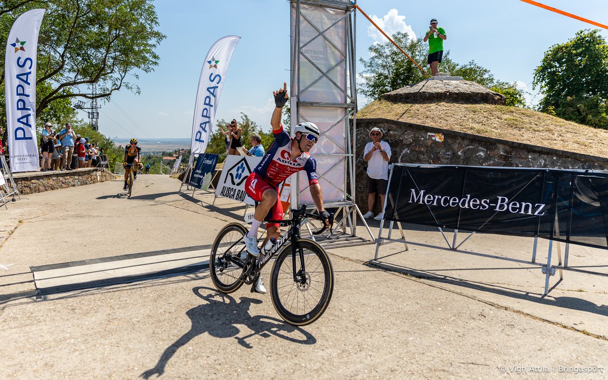 AMcyclingteam's tweet photo. Tilen Finkšt je zmagovalec 2. etape in skupnega seštevka ALISCA BAU 50. GEMENC NAGYDIJ na Madžarskem ! 💪💪💪 https://t.co/bIK54ANv7H