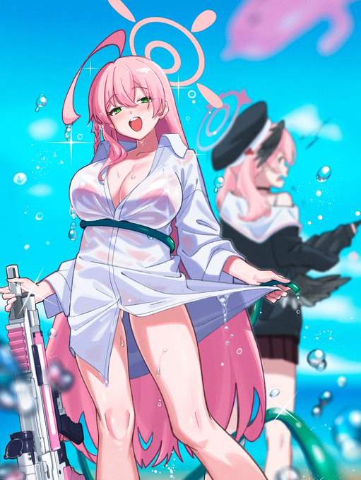 ハナコ...(とコハルちゃん) #ブルアカ 