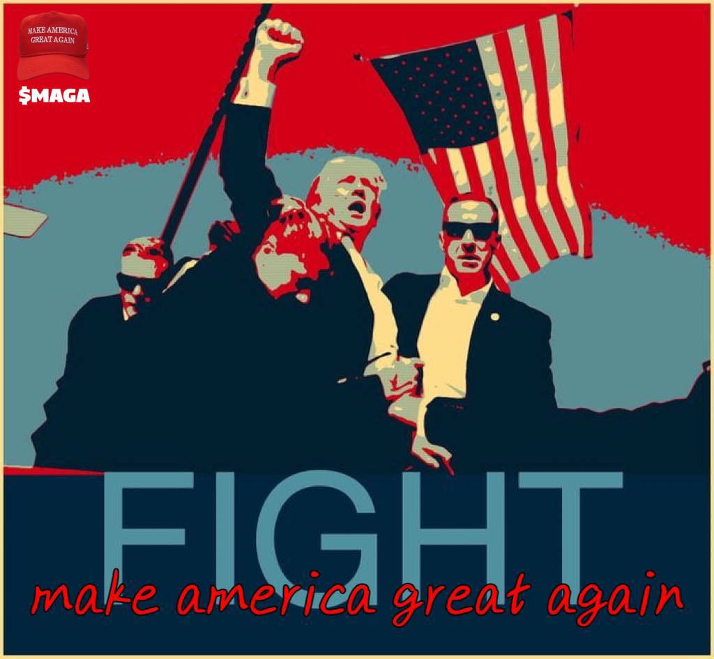 MAGACoinX's tweet photo. Unfortunately, one of our Day 1 $MAGA community-facing founders, @WhaleFUD, has moved on and is no longer associated with the project.

We highly recommend that you perform your own due diligence before considering investing in any of their ventures relying on their tweets, based on our working experience with him.

We are pleased to announce that the @MagaHAT_ETH developer continues to work on the project as usual, additionally the dev with the support of the core team are currently in the process of building a doxxed leadership group, working on a comprehensive marketing plan and are currently engaged with several Tier 1 CEXs directly, 

With the recent assassination attempt on Donald J. Trump, the upcoming US Election, the MAGA movement, ETH ETFs next week, and Trump speaking at the Bitcoin Nashville Conference on July 27, 2024, the $MAGA movement has taken a completely new meaning, and the journey begins today for the MAGA community.

$MAGA is set to become the biggest multi-billion dollar politifi market cap ticker in crypto.

Ultimately, the #1 utility is the $MAGA Army, and the time is now to vote for Trump as the next US President again to secure Crypto and make America great again.