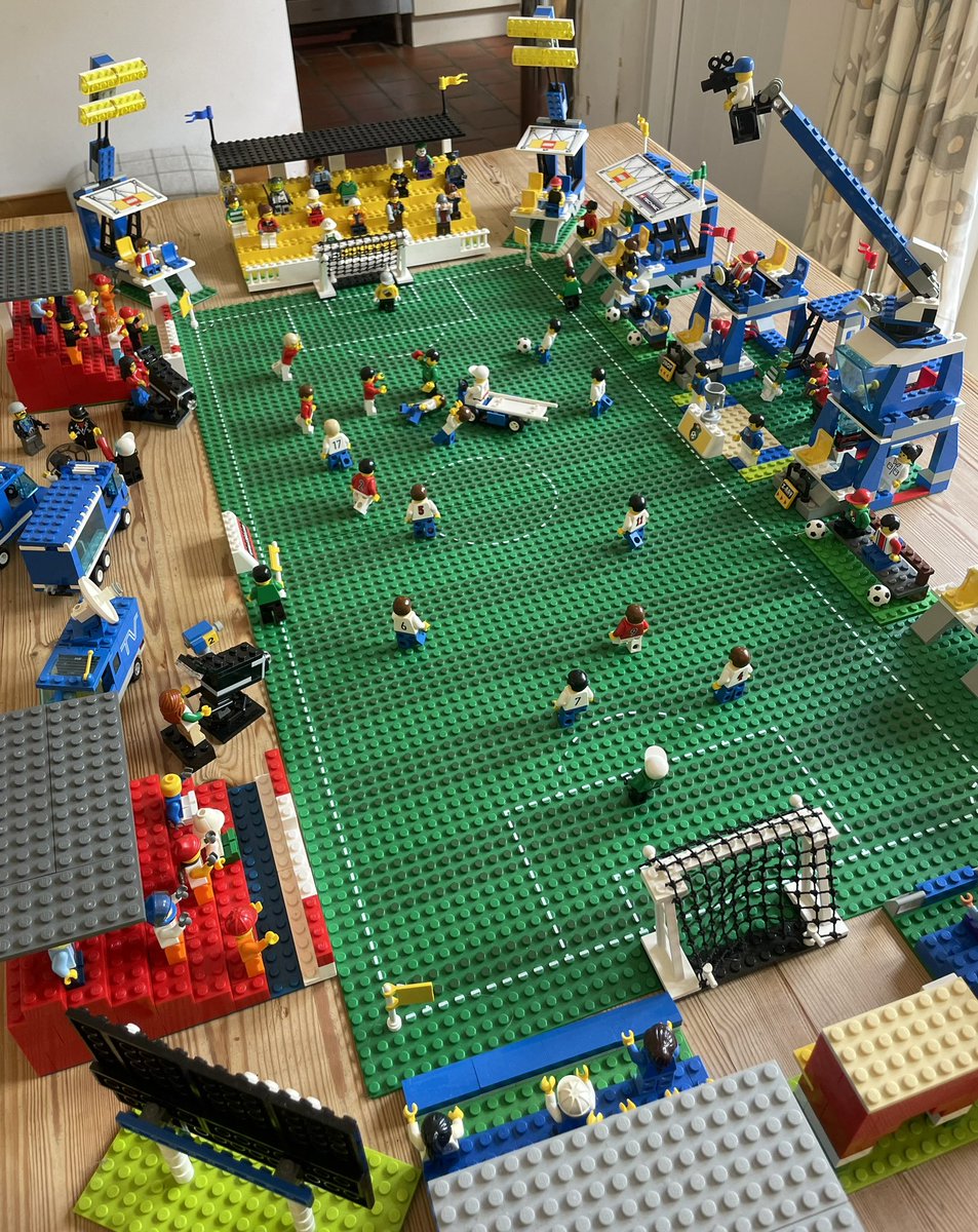 KESLowerSchool's tweet photo. One big event is just the right time to launch another! BricKES 2 - our own Lego® fundraising event- takes place Sunday January 19th 2025! Save the date! 

Centrepiece in progress-pitch and stands from 1998/2000 and a few MOCs!

Let’s hope the score is correct and in our favour! https://t.co/ewWh3YC0i8