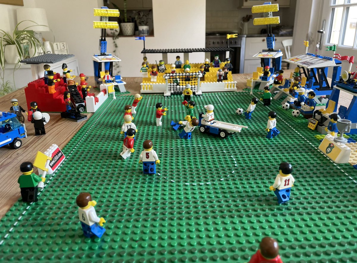 KESLowerSchool's tweet photo. One big event is just the right time to launch another! BricKES 2 - our own Lego® fundraising event- takes place Sunday January 19th 2025! Save the date! 

Centrepiece in progress-pitch and stands from 1998/2000 and a few MOCs!

Let’s hope the score is correct and in our favour! https://t.co/ewWh3YC0i8
