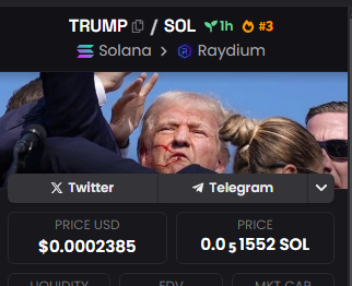 TRUMPGRODT's tweet photo. 🚀 We're in the top 3 trending on Dexscreener! Your support is incredible. Let's reach new heights together! #Dexscreener #CryptoTop3 #GetRichOrDieTryin
👊🏻DexScreener: https://t.co/vNDfsF4seH
🇺🇸 ca: 3dK6LbDnQdTUKkRS1TvjZxM62QVzj89yFRCMkpF3fD3r https://t.co/KFUL7ywtBb