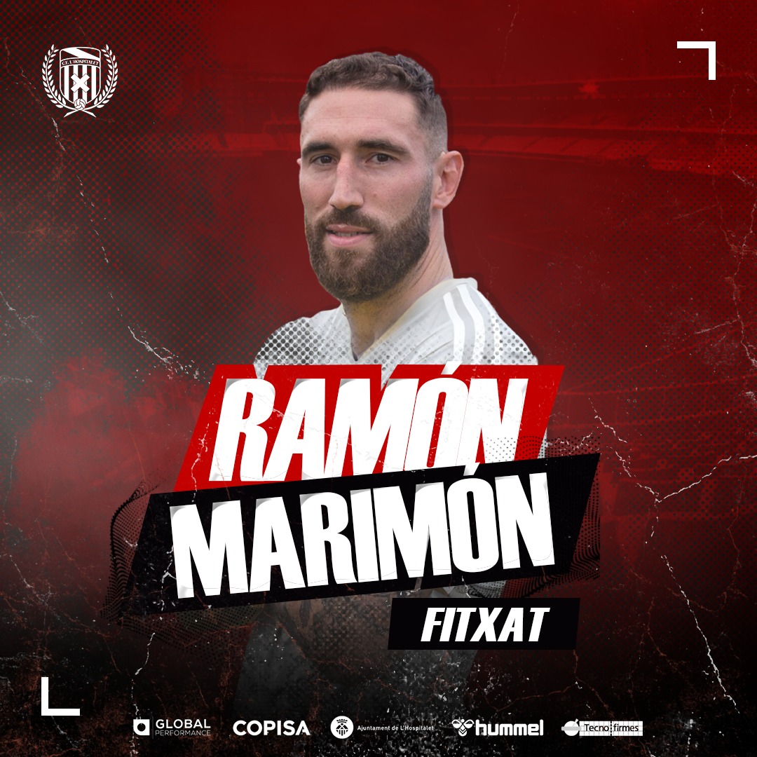 CELHospitalet's tweet photo. [FITXATGE]

✍️💥 El defensa central,  @ramonmarimon44, procedent de la @uecastelldefels, segona incorporació de l'Hospi! Benvingut, Ramón! 

#CELH2425 https://t.co/ILJRgMeSBN