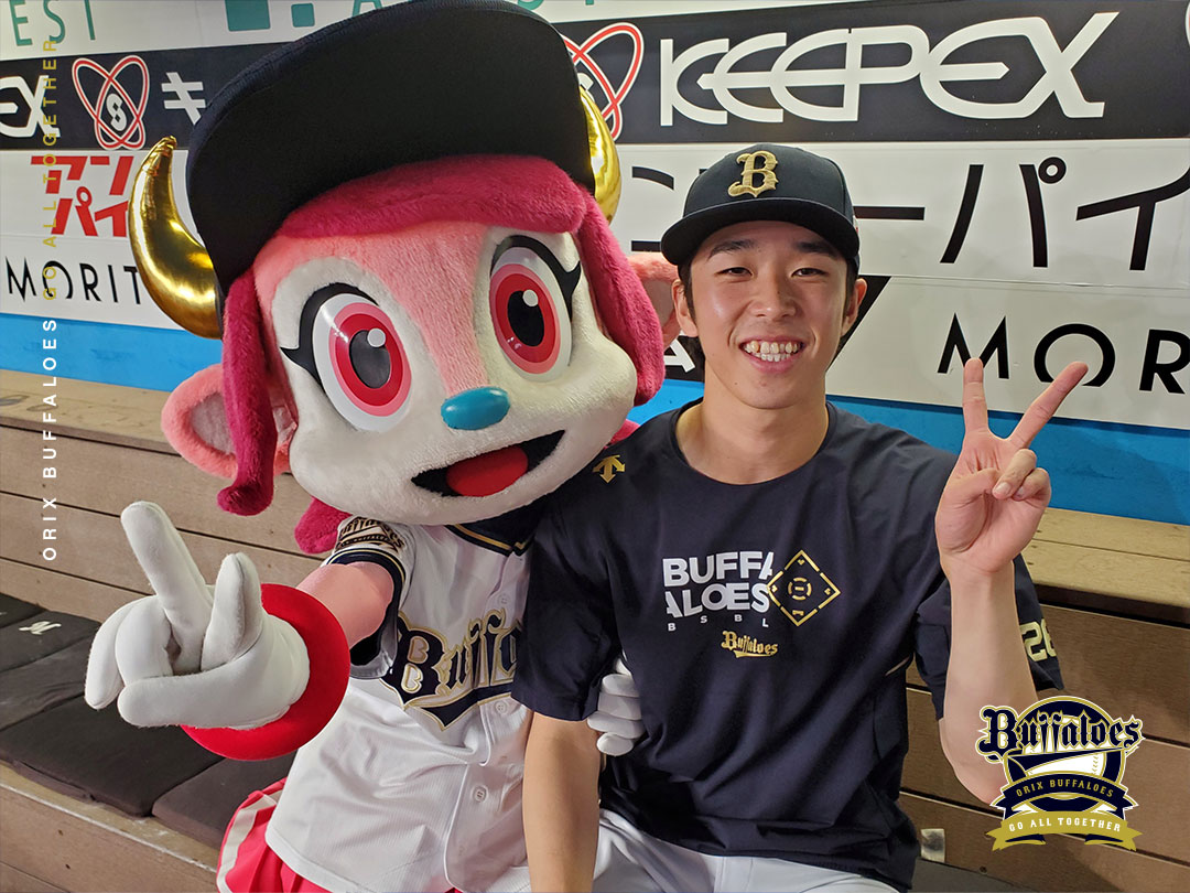 齋藤響介 #今日のヒーロー #2勝目 #バファローベル #ベルちゃん #さい