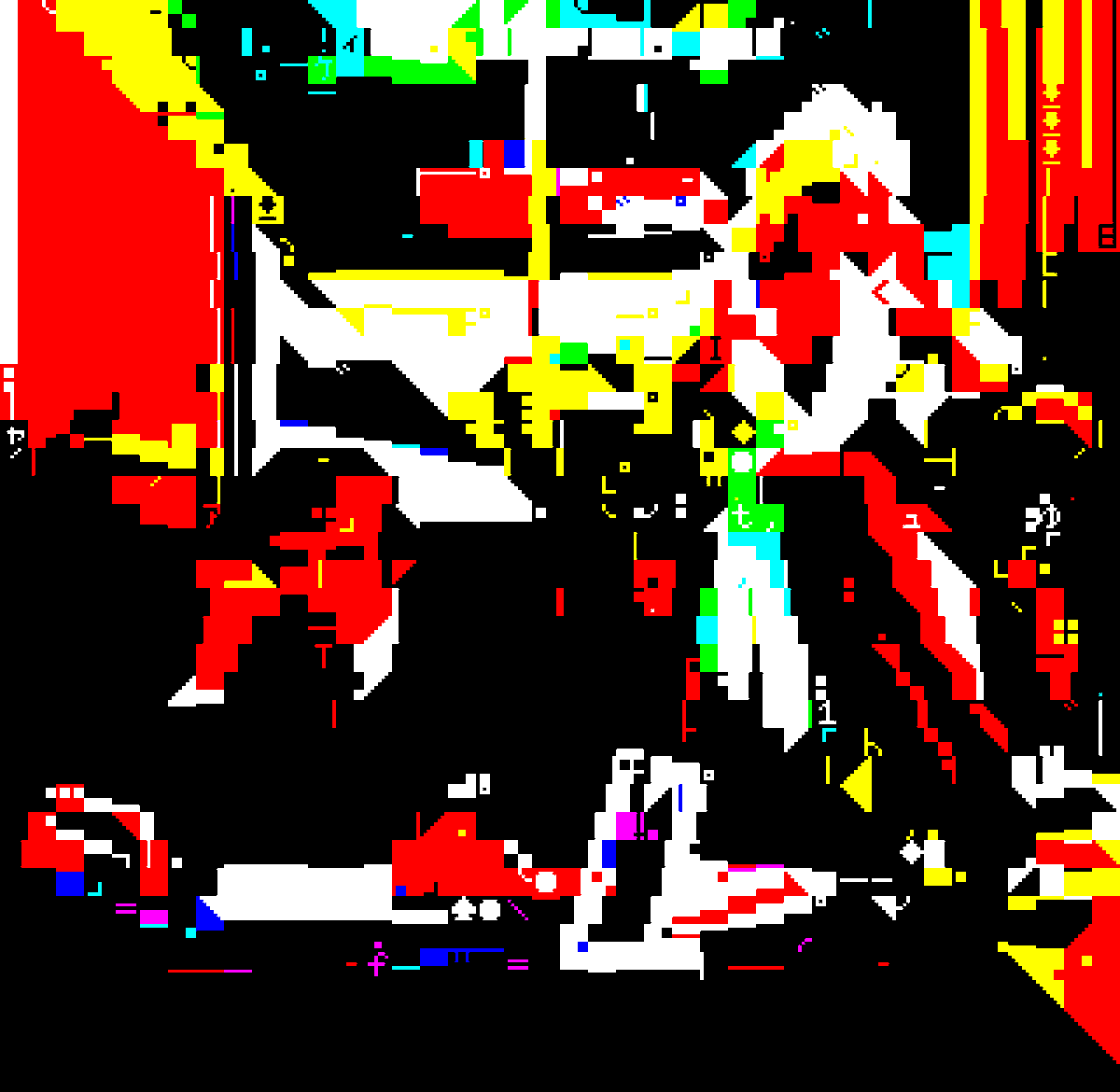 akinao's tweet photo. #10cc #HowDareYou #hipgnosis #sharpscii #mz700 #textmode #asciiart #pixelart https://t.co/ltCle8yIgi