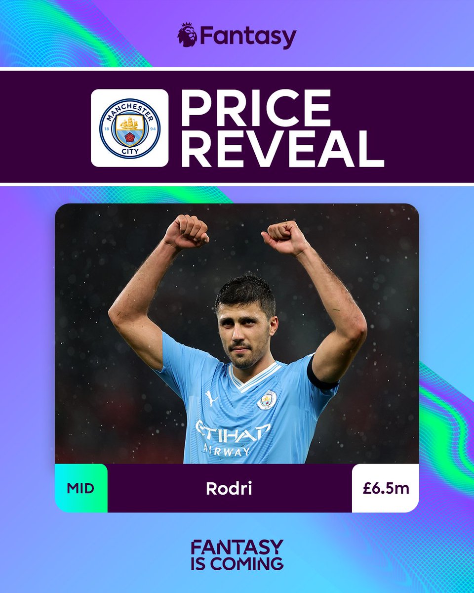 OfficialFPL's tweet photo. Two Euro 2024 finalists. Two high scorers for their teams in 23/24 📈                                                              

Will @ManCity's Rodri and @NUFC's Kieran Trippier earn a spot in your Gameweek 1 squad? 🤔 https://t.co/nuWdRysHu4