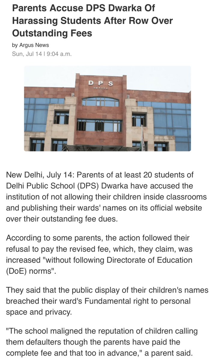 TheDeepakChawla's tweet photo. #StopDPSDwarkaFeeScam #DPSDwarka https://t.co/fHNmh4taW3