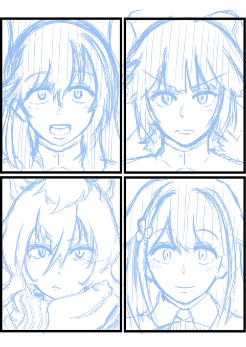 ←の下書きを参考に→が 