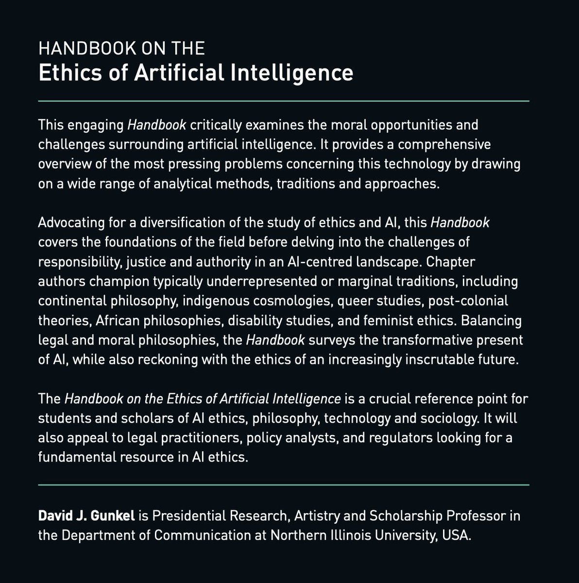 David_Gunkel's tweet photo. #AI Hype vs. Moral Panic
One way to think outside the box of this highly polarized and polarizing either/or dichotomy is to target and interrupt the shared philosophical scaffolding that both side already operationalize and hold in common. Start here:  https://t.co/cMCasLIjyx https://t.co/LIiYWLW3lg