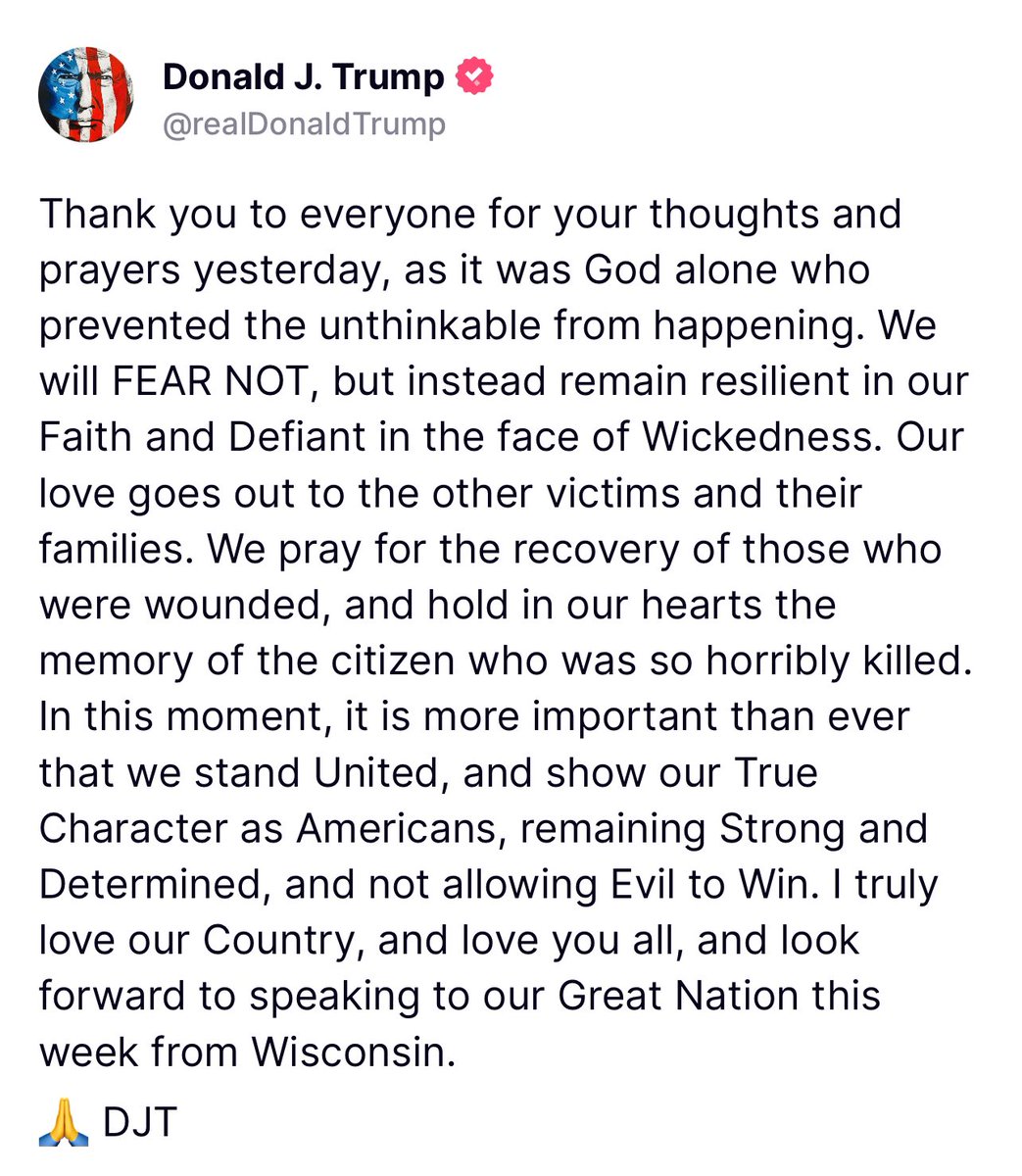 New post from Trump