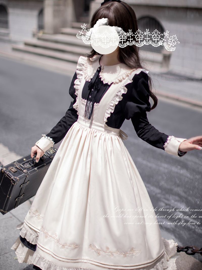 【ManusMachina】召使いのお嬢様のレトロワンピース＋エプロン