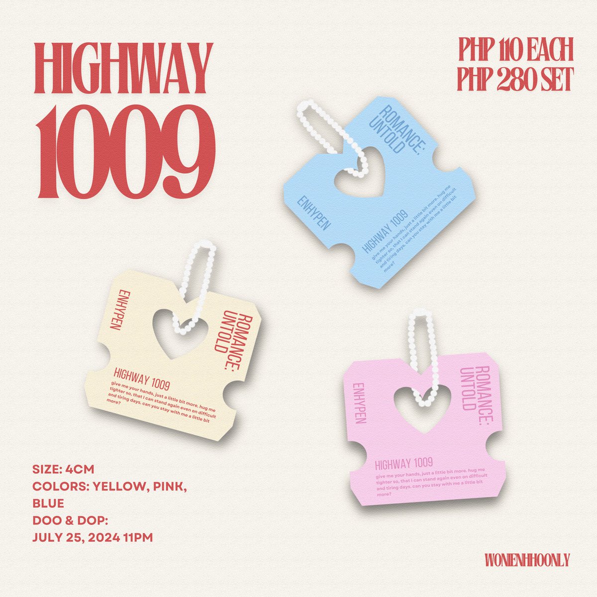 wonienhoonly's tweet photo. #ENHYPEN_XO: HIGHWAY 1009 bread clip keyring 🍞

𐙚 ₱110 each, ₱280 set

order form: https://t.co/A1efbov4zG

— for each purchase, ₱15-₱20 will be donated for enhypen’s cb funds

doo &amp; dop: july 25, 11PM

RT EVENT:

2 winners of highway 1009 keyring 🏆

more details below ⬇️ https://t.co/ecYo48mpJQ