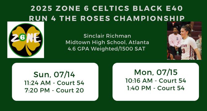 Sinclair Richman (@sinclairrichman) on Twitter photo Back for the #Run4Roses24 Championship with the <a href="/zone6celtics/">Zone 6 Celtics</a> Together we go further. Let’s get it. <a href="/MidtownGirlsBB/">Midtown HS Girls Basketball</a> Back for the #Run4Roses24 Championship with the <a href="/zone6celtics/">Zone 6 Celtics</a> Together we go further. Let’s get it. <a href="/MidtownGirlsBB/">Midtown HS Girls Basketball</a>