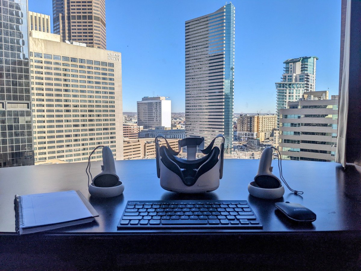 Tibbzzee's tweet image. Digital workspaces come in all shapes and sizes. With the right technology (remote connect), you can work from anywhere. This was Denver last year.

#DigitalWorkspace #RemoteWork #Denver #VR #AR #Oculus #RemoteConnect