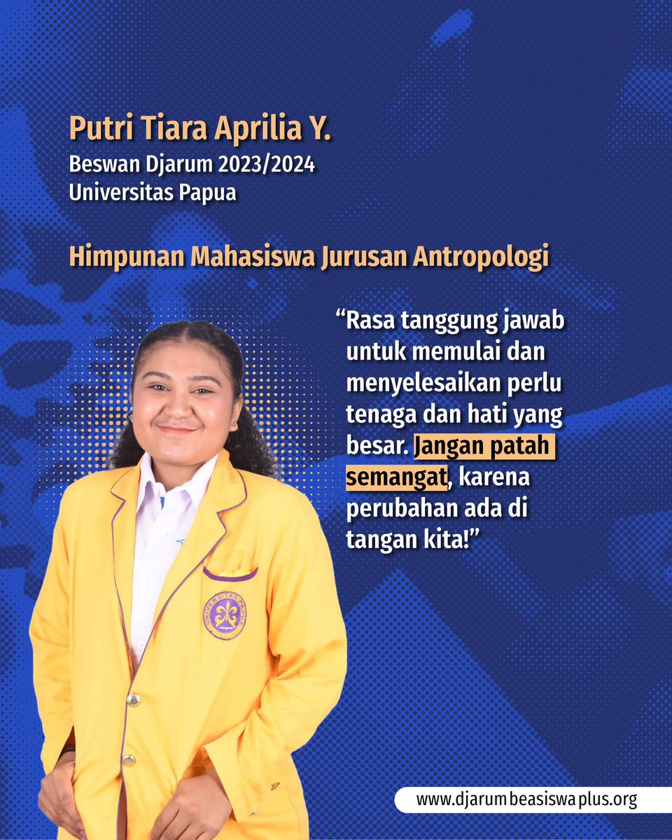 BeswanDjarum's tweet photo. π© Ada pesan dari senior buat kamu yang baru atau lagi jadi anak organisasi, nih!
Buat kamu yang sudah tamat di dunia organisasi, ada pesan juga enggak nih? Tulis di kolom komentar, yuk!
#Softskillpedia #BeswanDjarum #Organisasi #JadilahGenerasiPlus https://t.co/iWHo8iPXlU