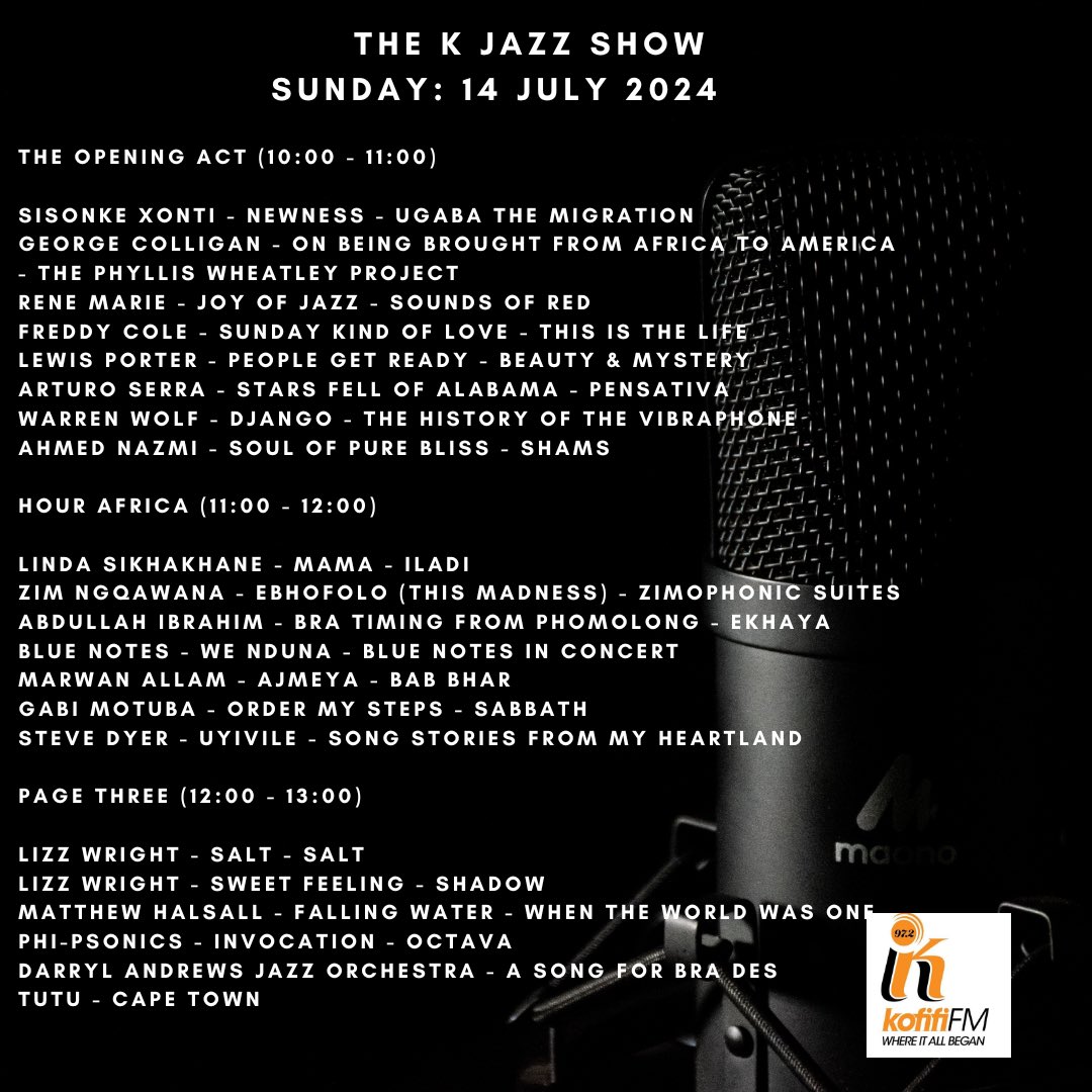 officialngwako's tweet photo. Loudly, going about Sunday…
#SundaysAtKofifi
#JazzOnTheRadio
#LizzWright
#TKJS https://t.co/NRXMgdqA9w