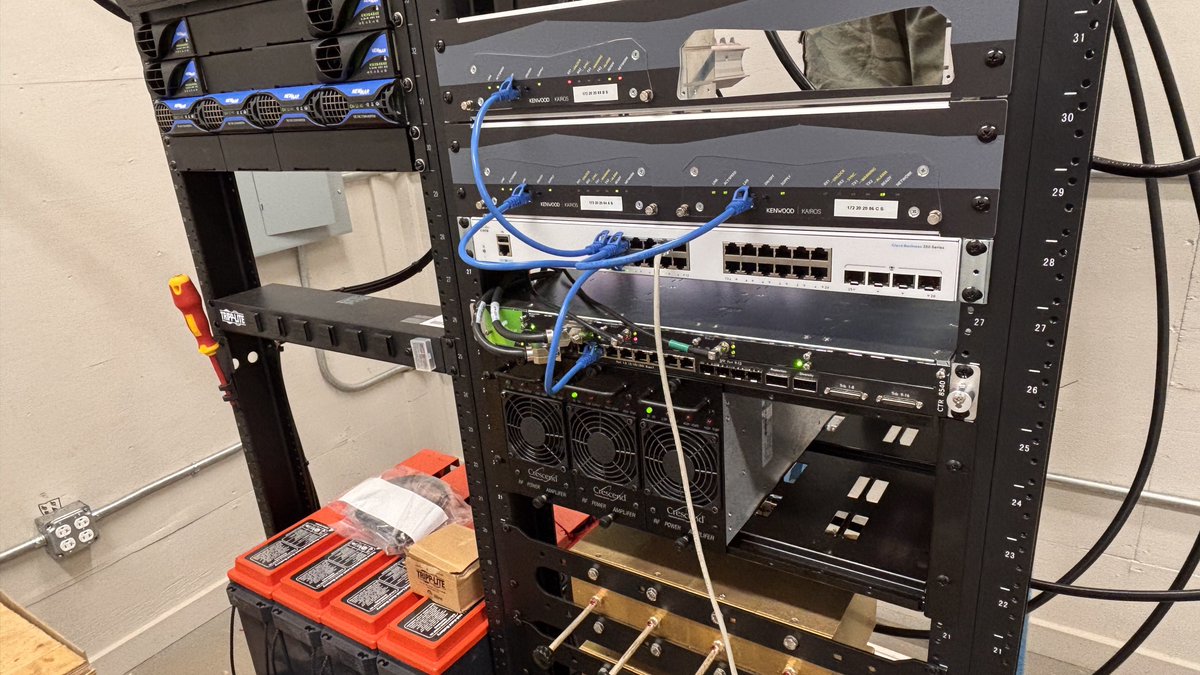 JMichaelBrewer's tweet photo. Part of our new digital public safety UHF radio system being installed at one of four tower locations around @ButtsCountyGa this month. Testing is underway and it is light years ahead of the 50 year old tech it’s replacing. Ensuring the safety of our first responders is critical and this will go far towards ensuring they are clearly understood, easily able to be located quickly and only a click away from assistance.