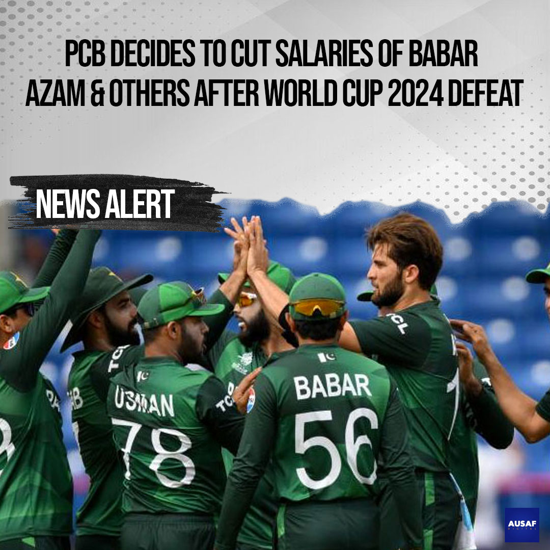 AusafOfficial's tweet photo. The Pakistan Cricket Board (PCB) has decided to cut the salaries of the national team players for their unimpressive performance in the T20 World Cup 2024.
@TheRealPCB @babarazam258 
Read More: https://t.co/ZV6zzociqY https://t.co/k1bNHOjjVl