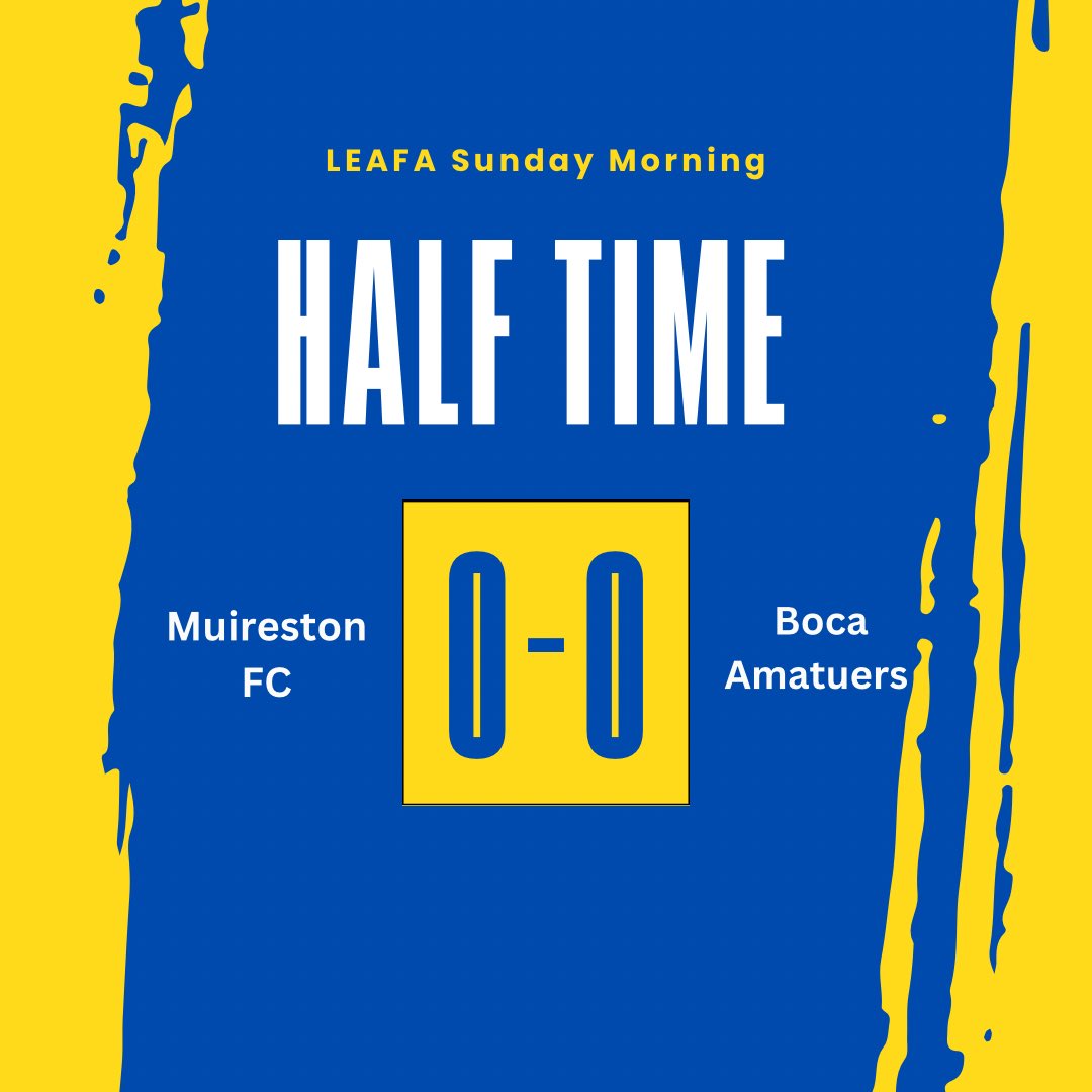 Half time score. #leafa #sundayleague #boca