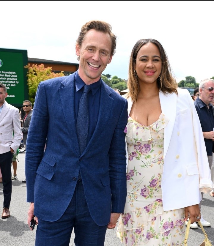 Tom Hiddleston and Zawe Ashton are at wimbledon!!!!!!