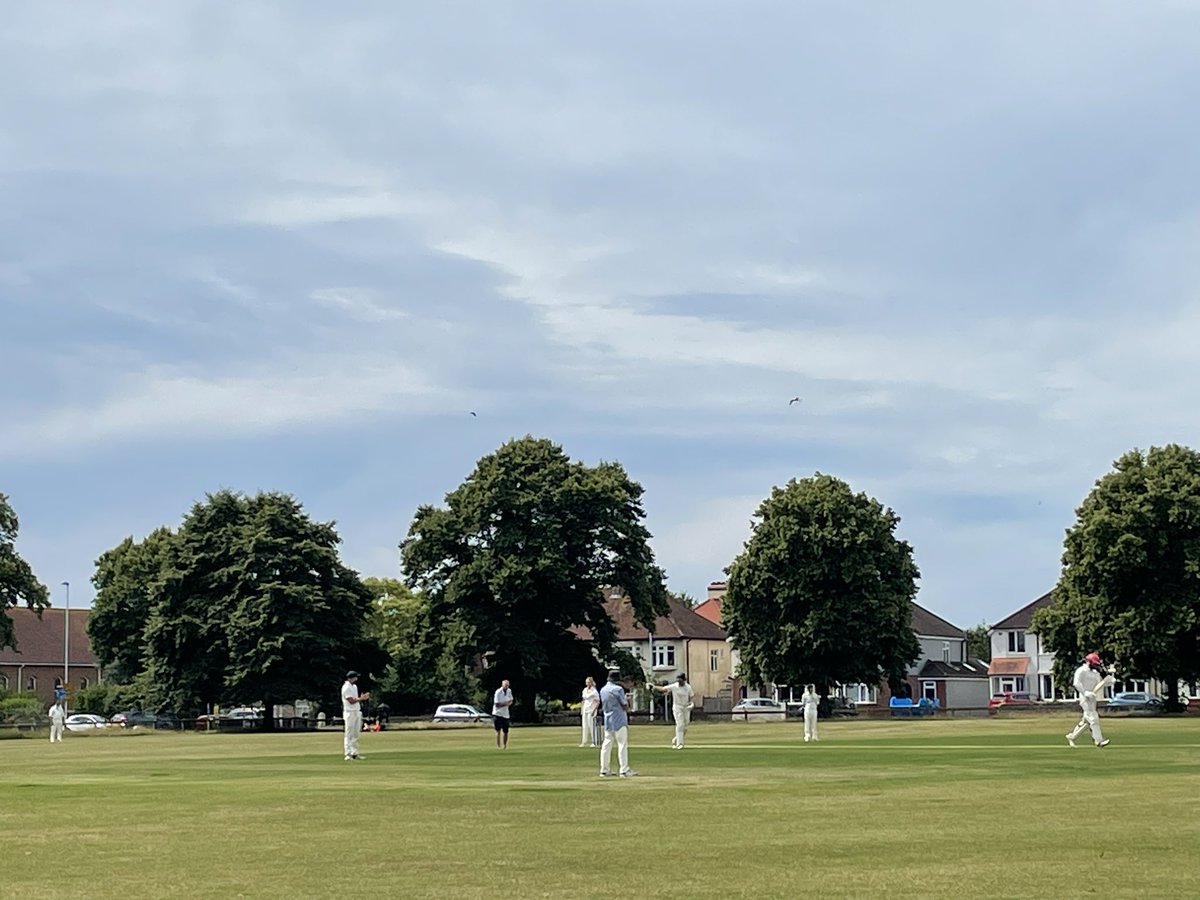 BroadwaterCC's tweet photo. The conclusion of BCC Cricket Week 2024.  At the luncheon interval @BennChallen Presidents XI at 143/5 vs a high quality Iago Celebration XI. Time for a fine BBQ. https://t.co/UBWo08dZZx
