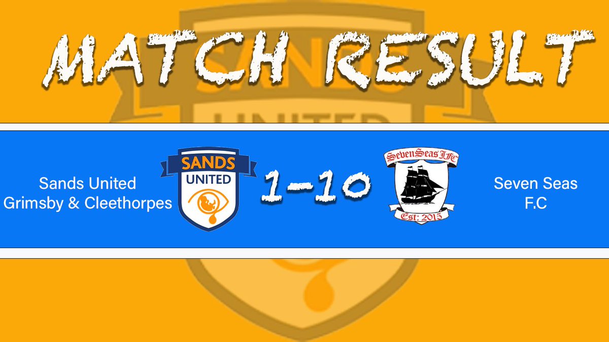 SandsunitedC's tweet photo. 🧡💙RESULT💙🧡

Tough test against the division 1 Champions last year! Going in 3-1 behind at half time we was happy but Seven Seas class &amp; fitness showed late in the game! 

🧡💙UTS💙🧡 https://t.co/S8L1iwYrMg
