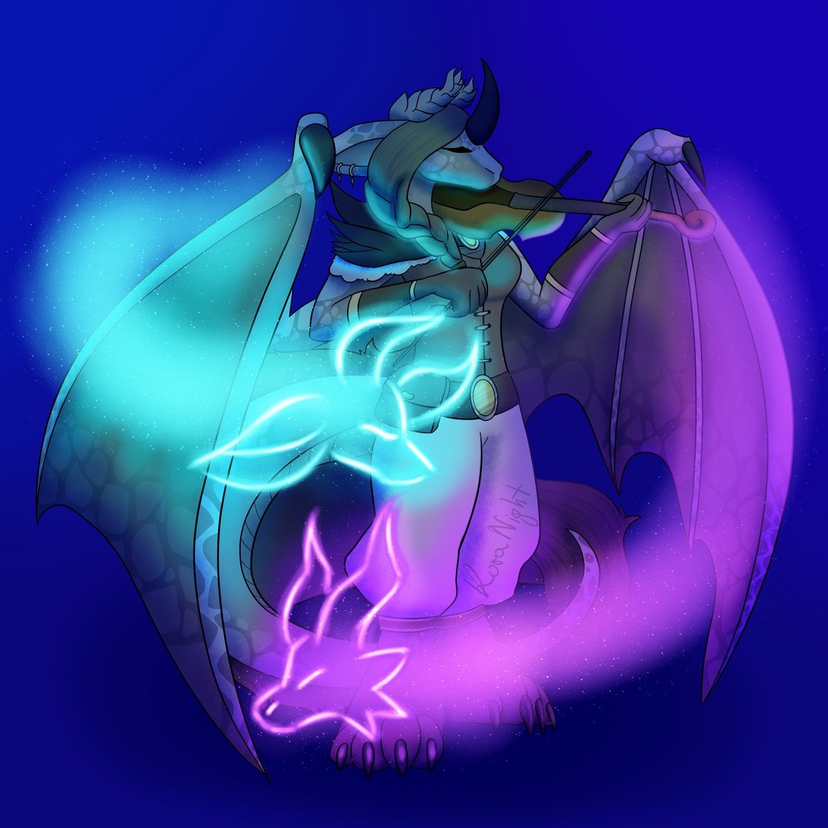 Attack for <a href="/dracomintmocha/">Shan! 🌿☕ @ ArtFight 2024! 🌊</a> :3

#artfight2024